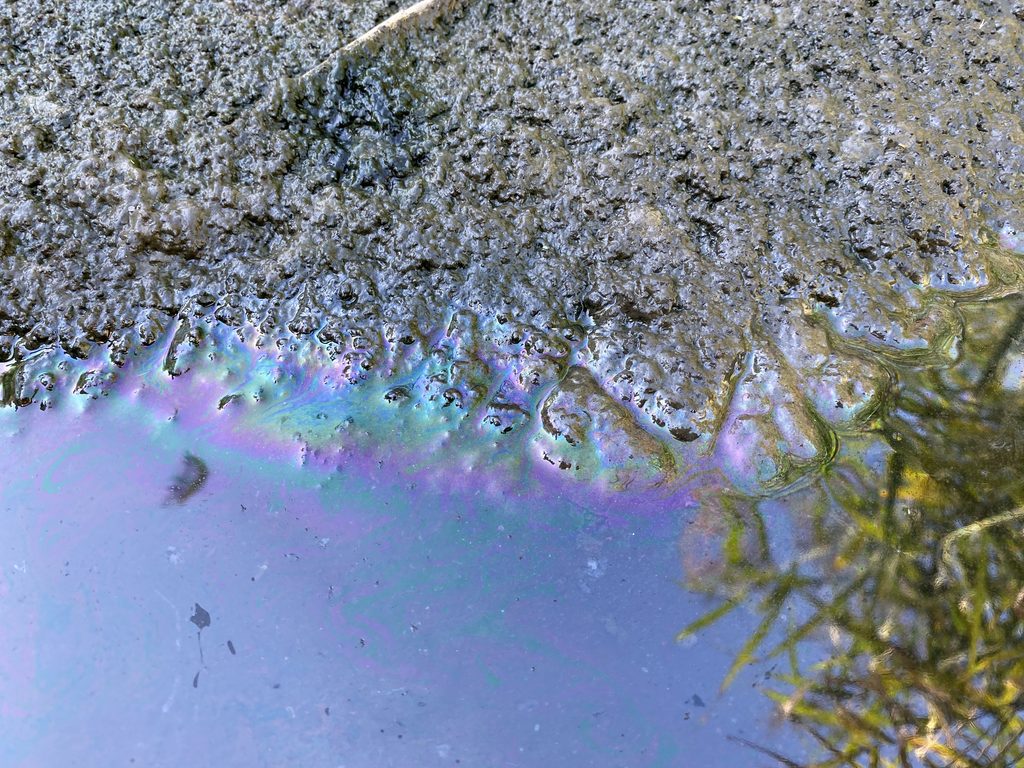 Soil After Explosions and Oil.